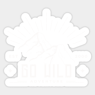 Go wild soul searching adventures Sticker